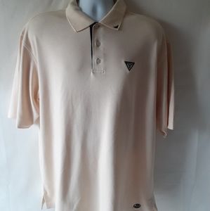 Ahead Authentics men's tan polo shirt Sz.L